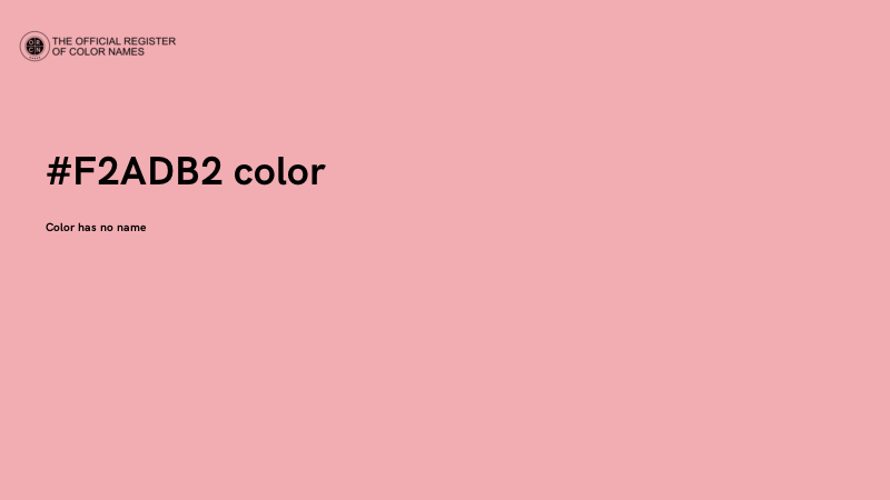 #F2ADB2 color image