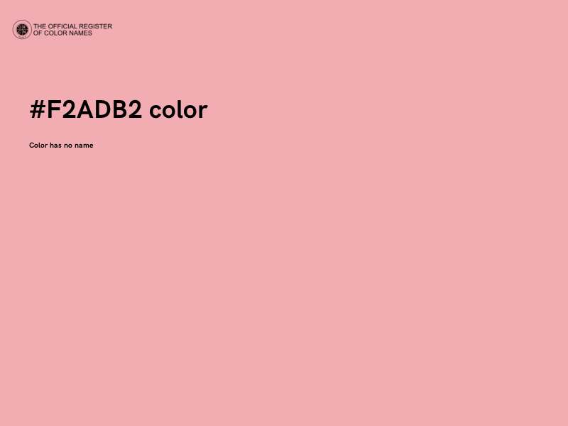 #F2ADB2 color image