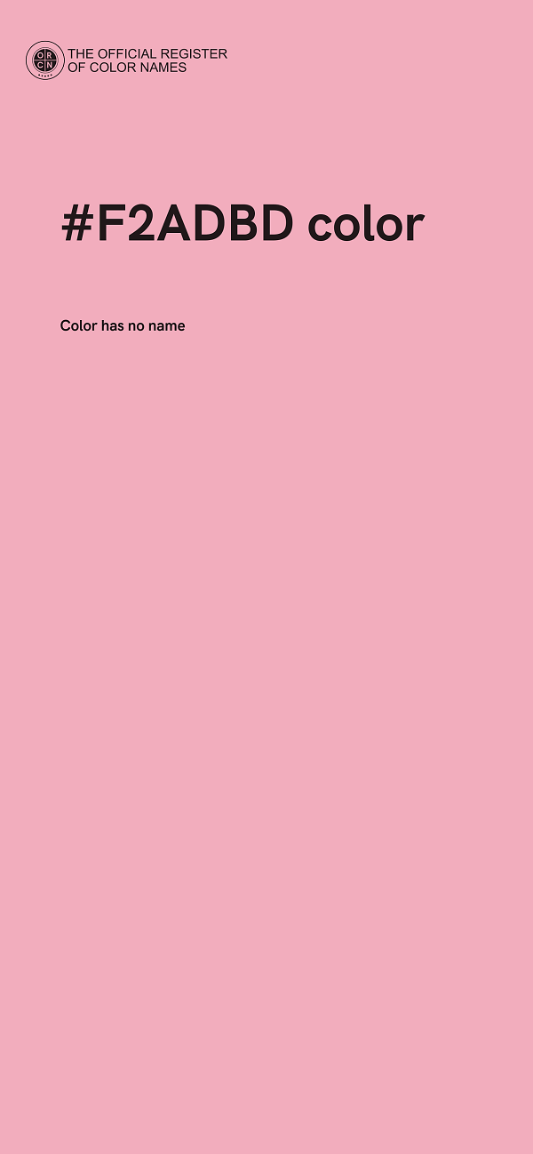 #F2ADBD color image