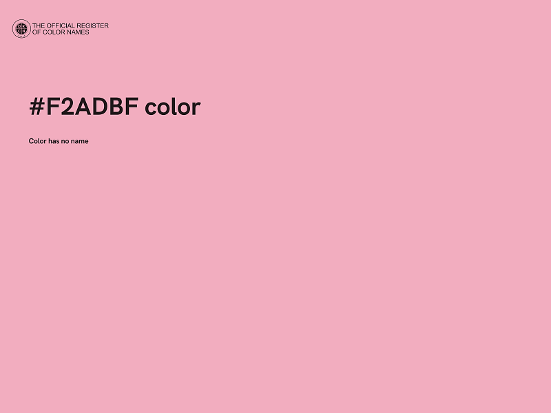 #F2ADBF color image