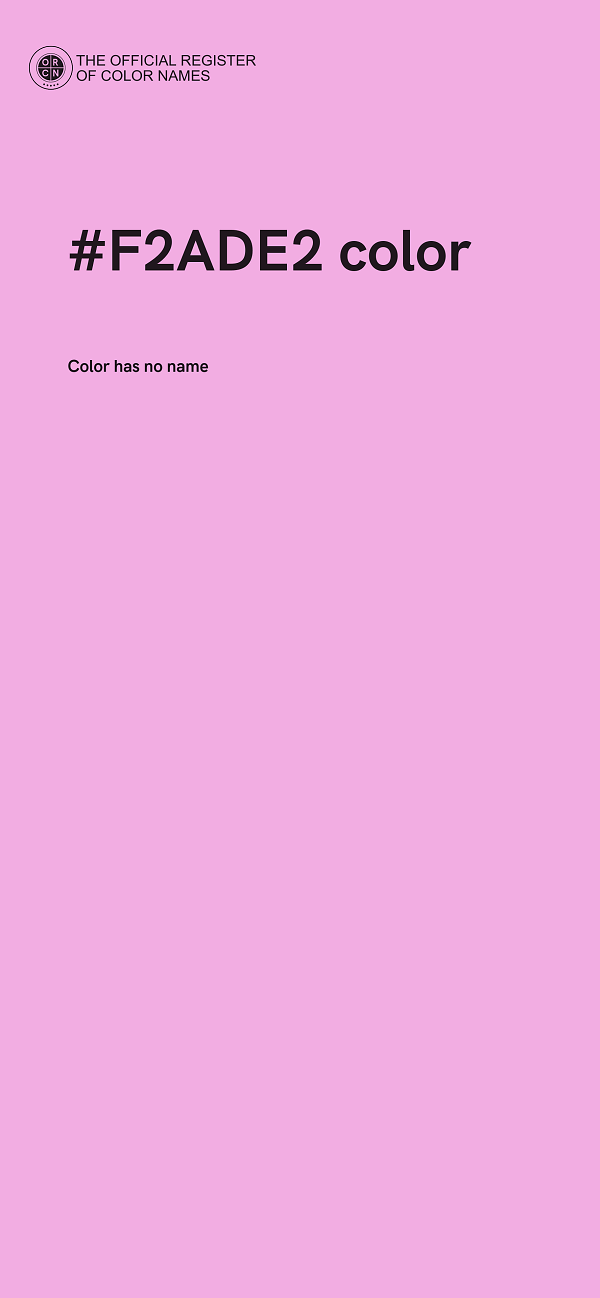 #F2ADE2 color image
