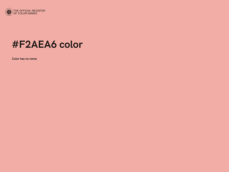 #F2AEA6 color image