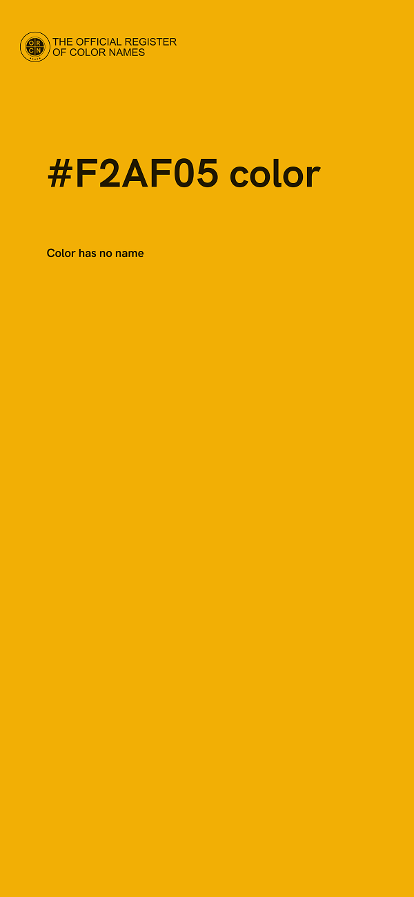 #F2AF05 color image