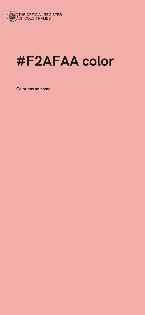 #F2AFAA color image