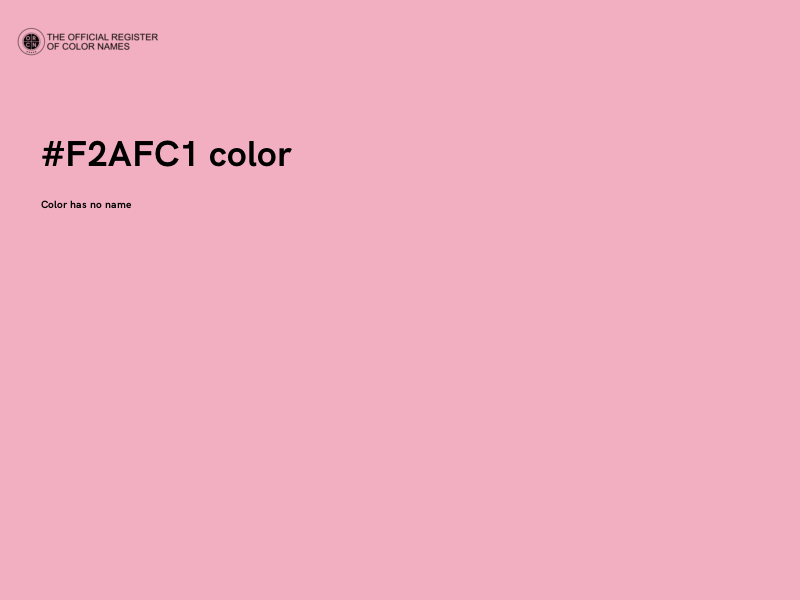 #F2AFC1 color image