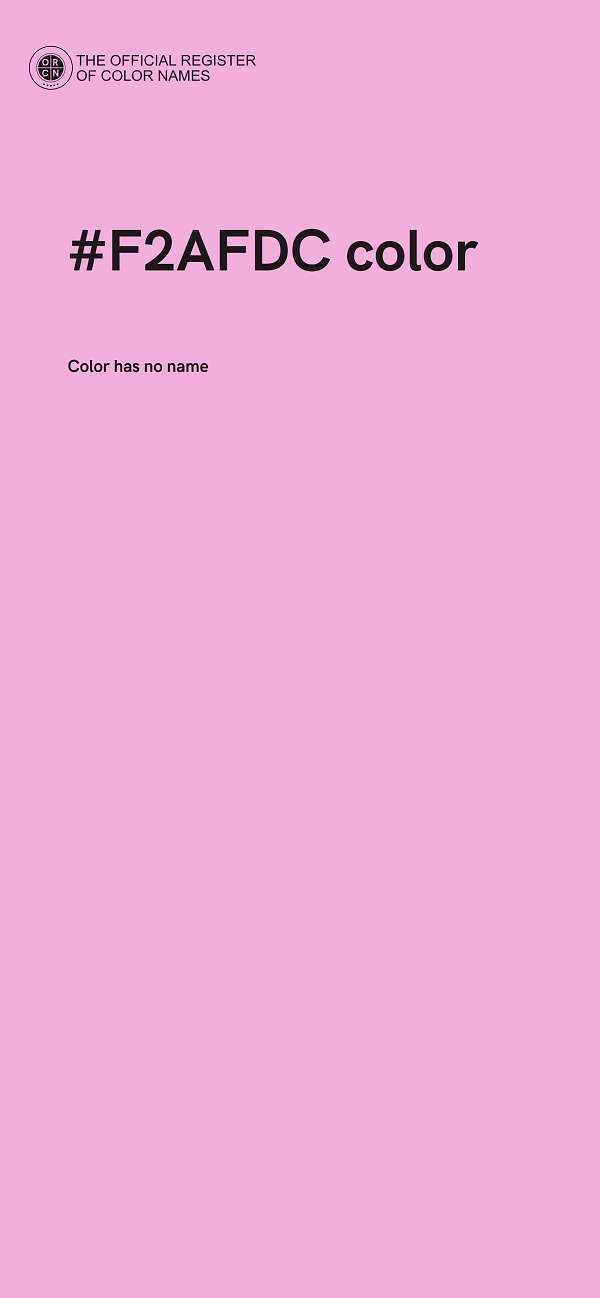 #F2AFDC color image