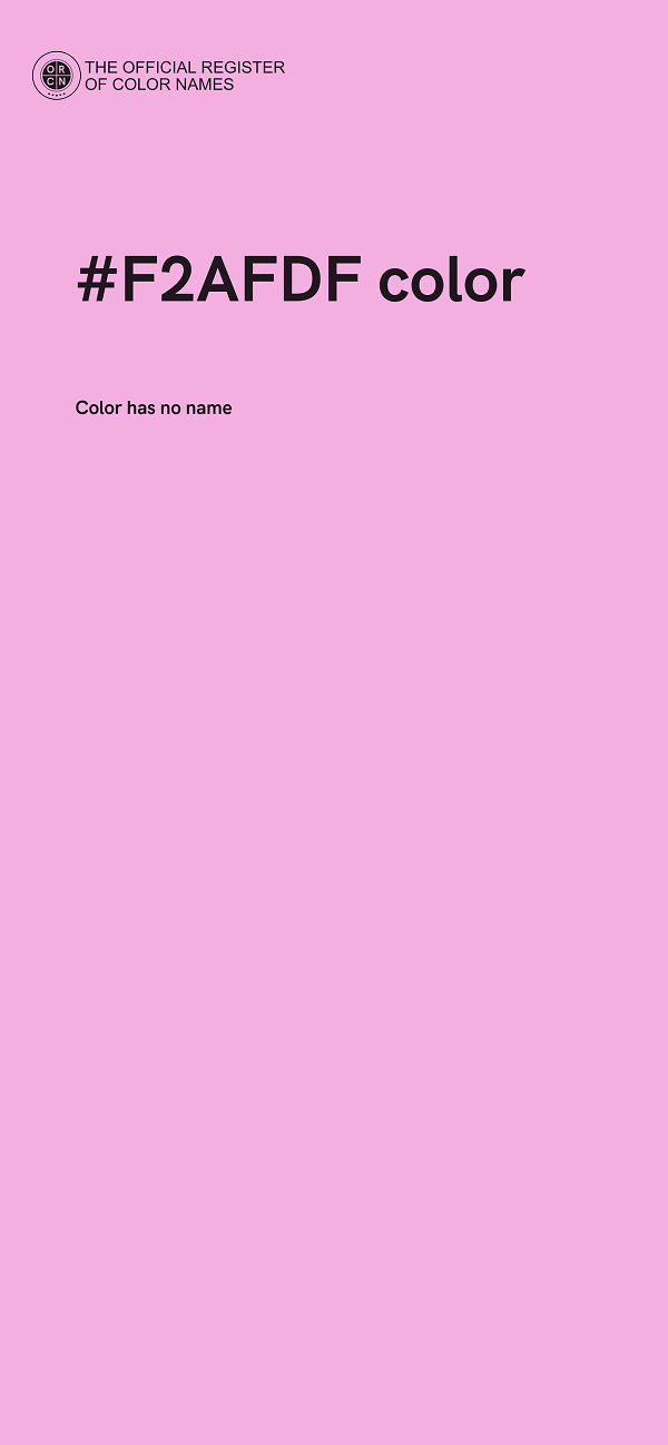 #F2AFDF color image