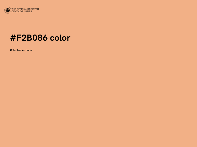 #F2B086 color image