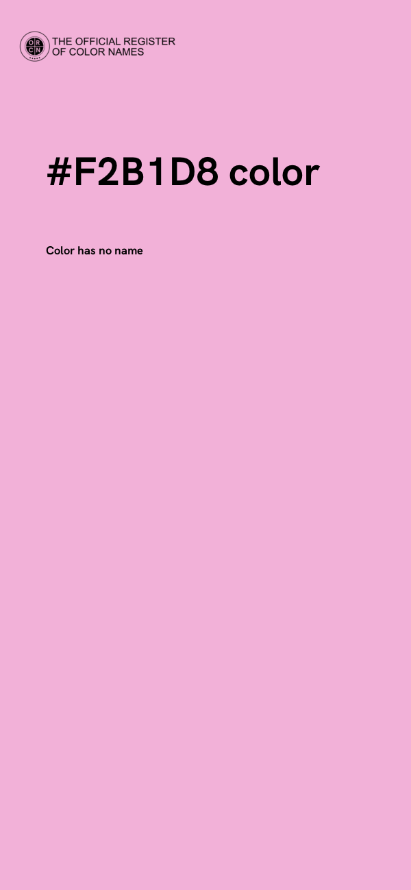#F2B1D8 color image