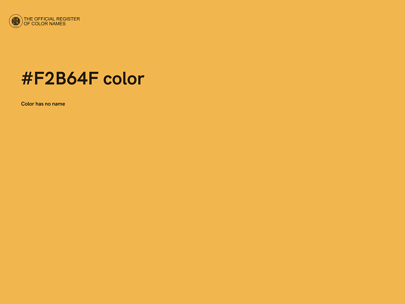 #F2B64F color image