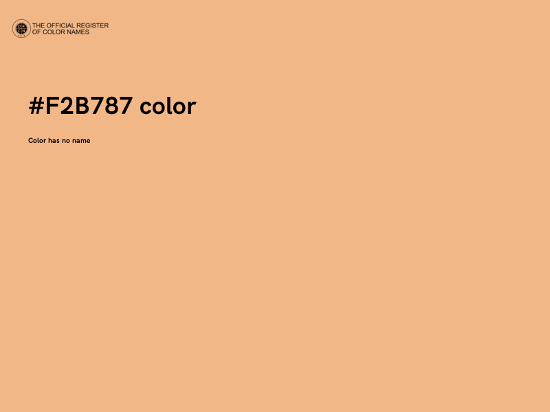 #F2B787 color image