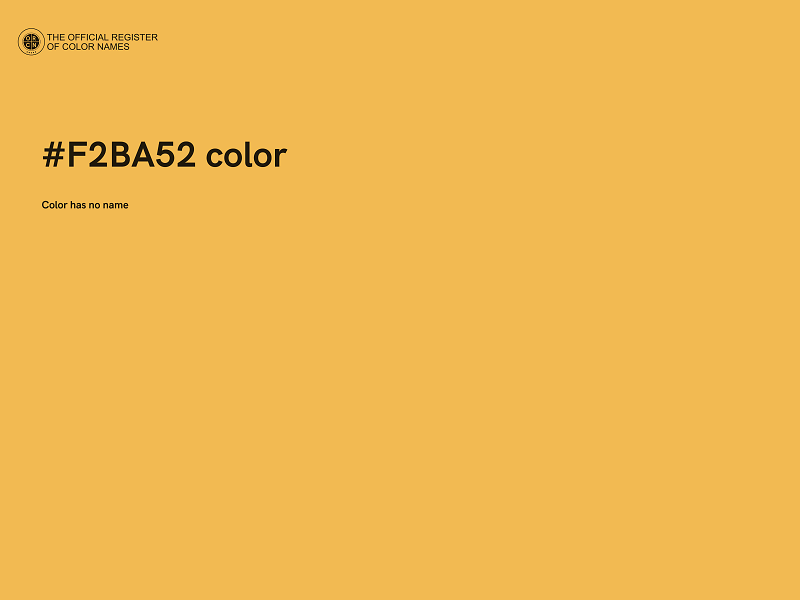 #F2BA52 color image