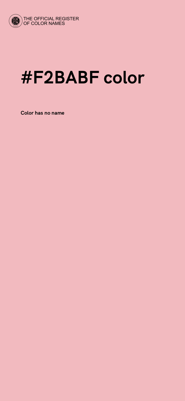 #F2BABF color image