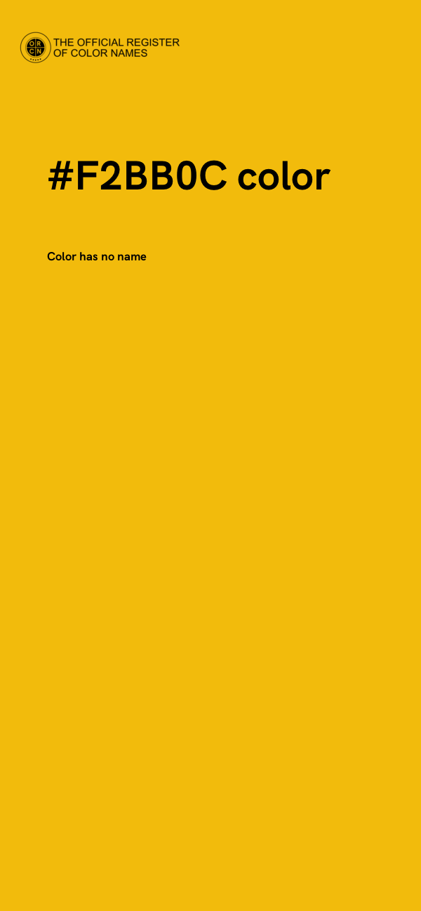 #F2BB0C color image