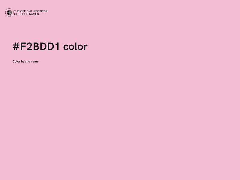 #F2BDD1 color image