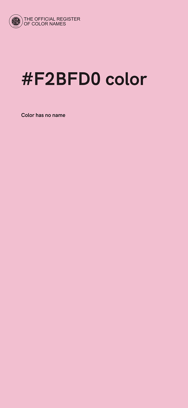 #F2BFD0 color image