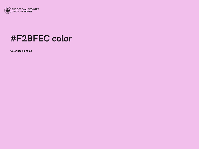 #F2BFEC color image