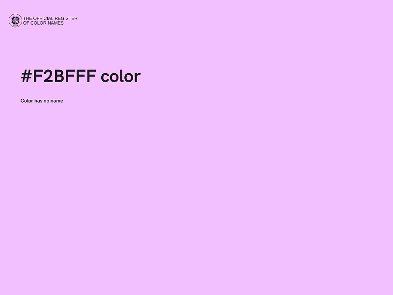 #F2BFFF color image