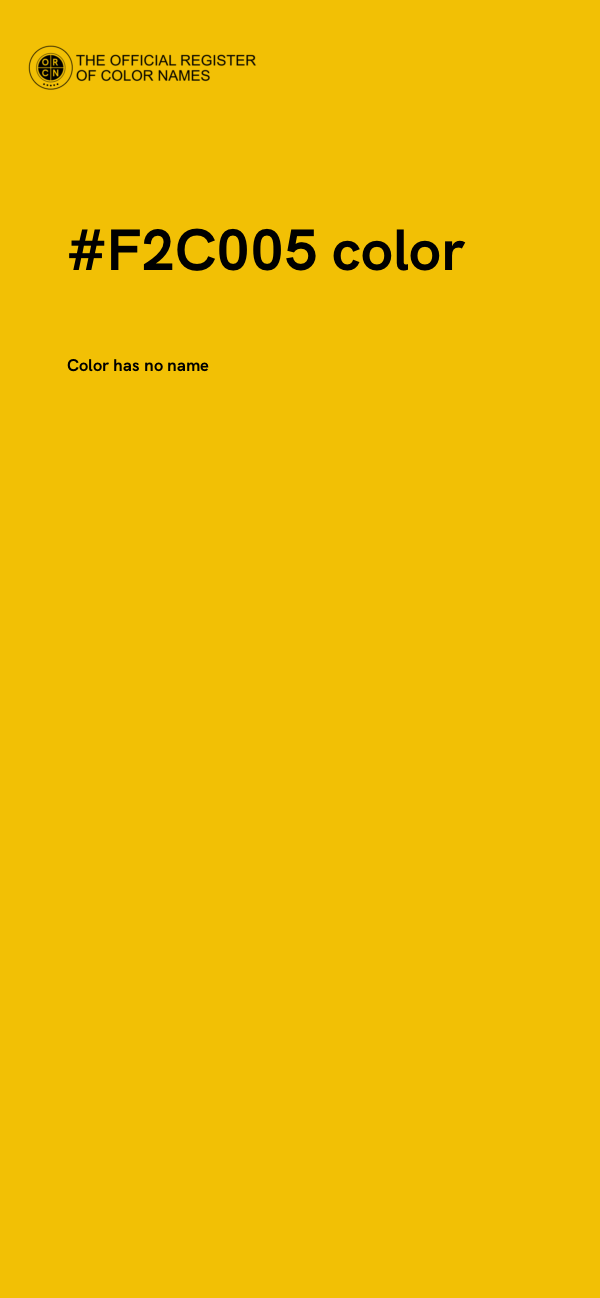 #F2C005 color image