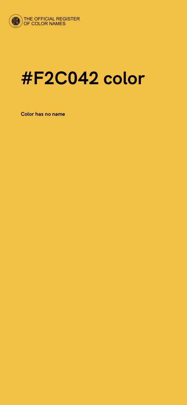 #F2C042 color image