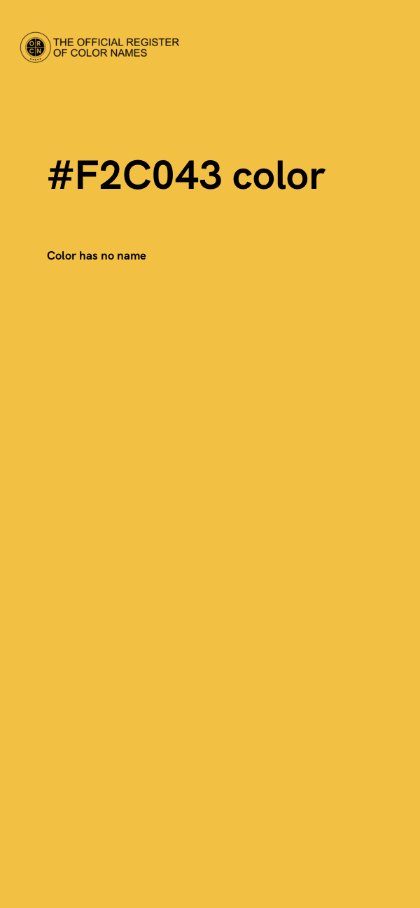 #F2C043 color image