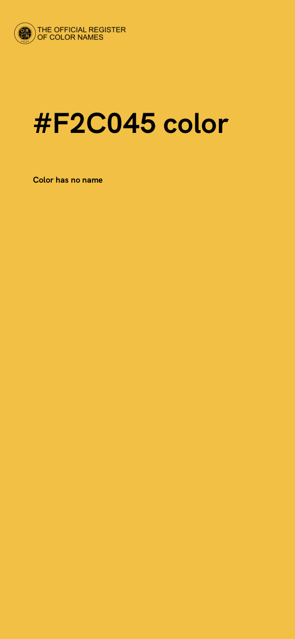 #F2C045 color image