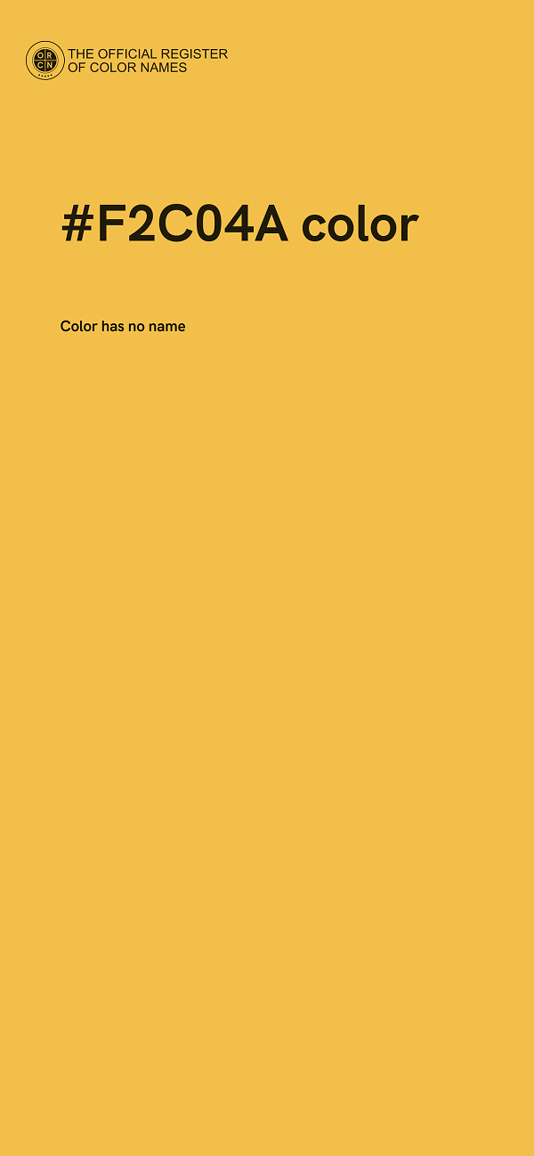 #F2C04A color image