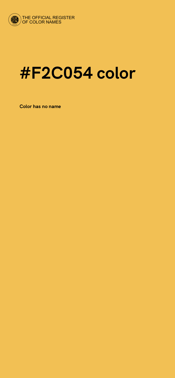 #F2C054 color image