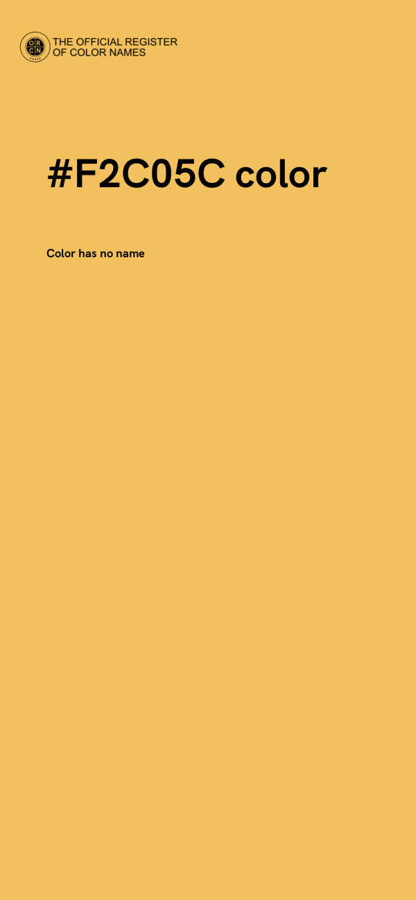 #F2C05C color image