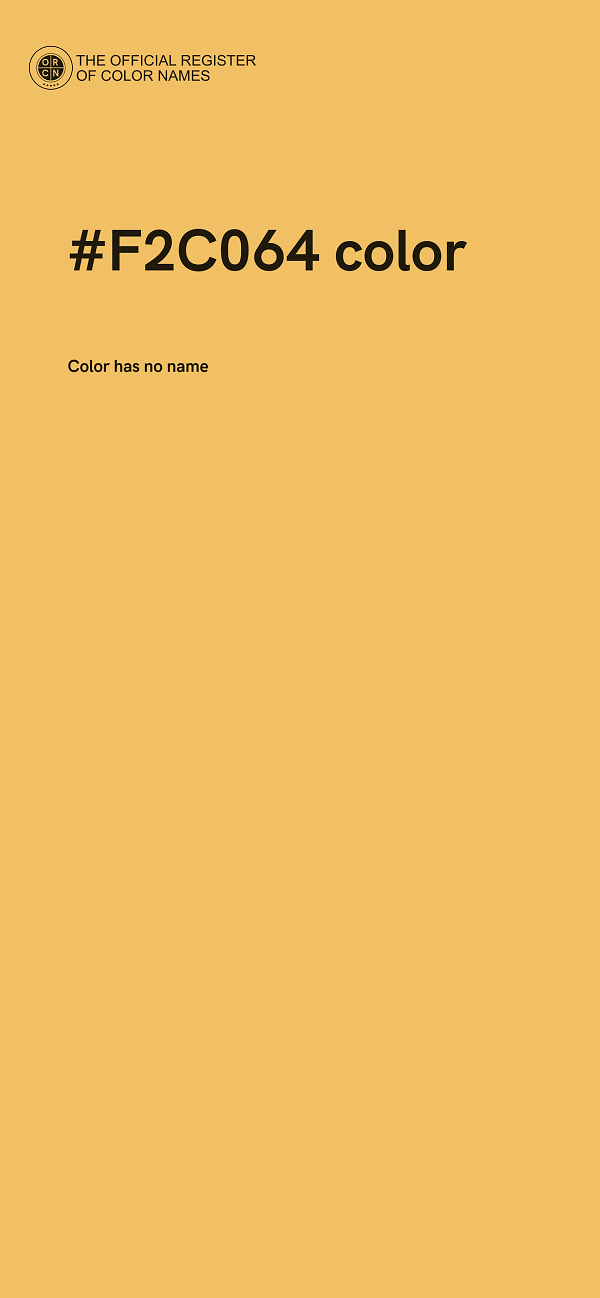 #F2C064 color image