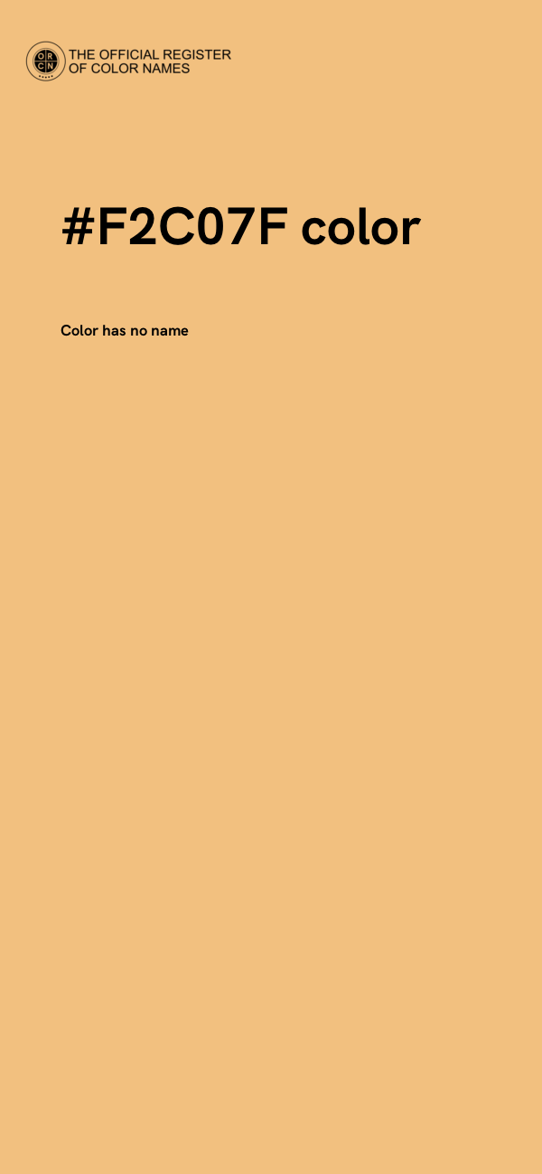 #F2C07F color image