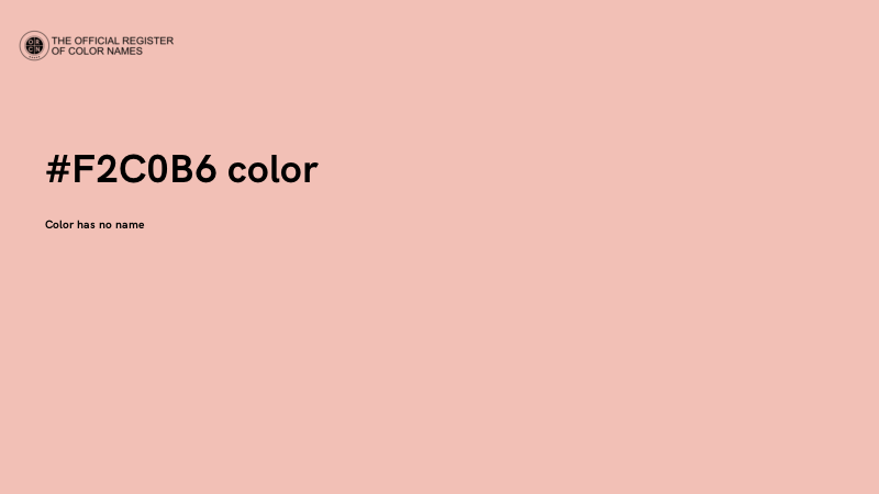 #F2C0B6 color image