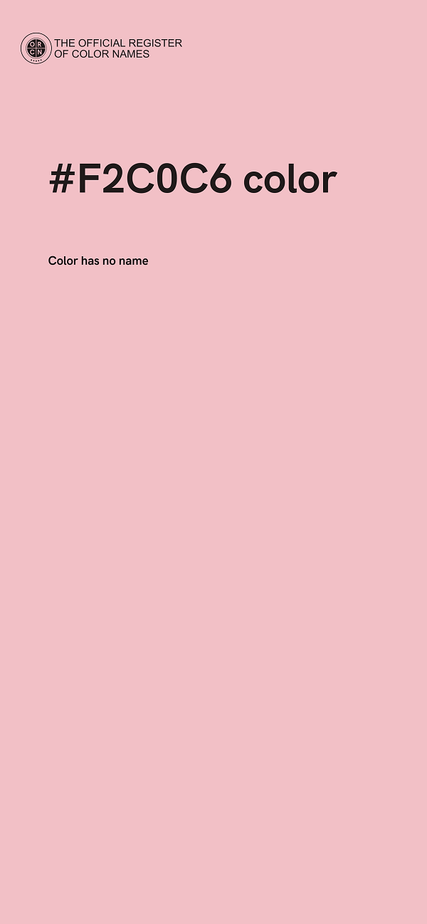 #F2C0C6 color image