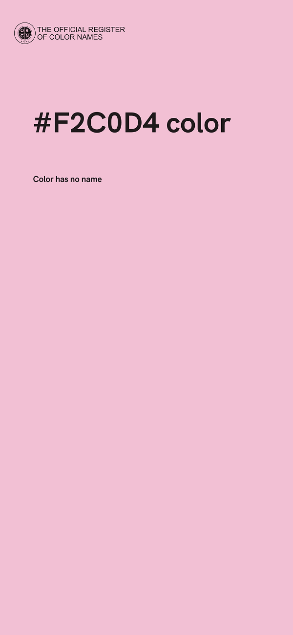 #F2C0D4 color image