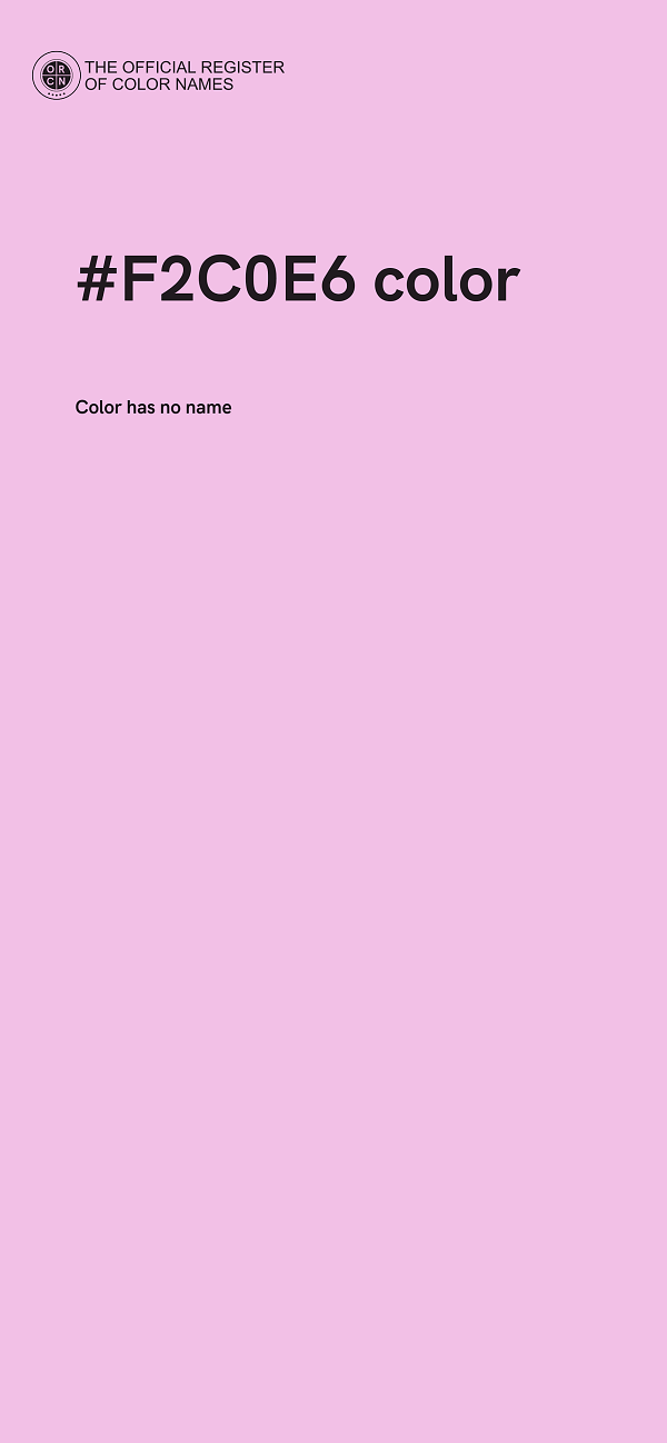 #F2C0E6 color image