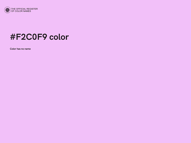 #F2C0F9 color image