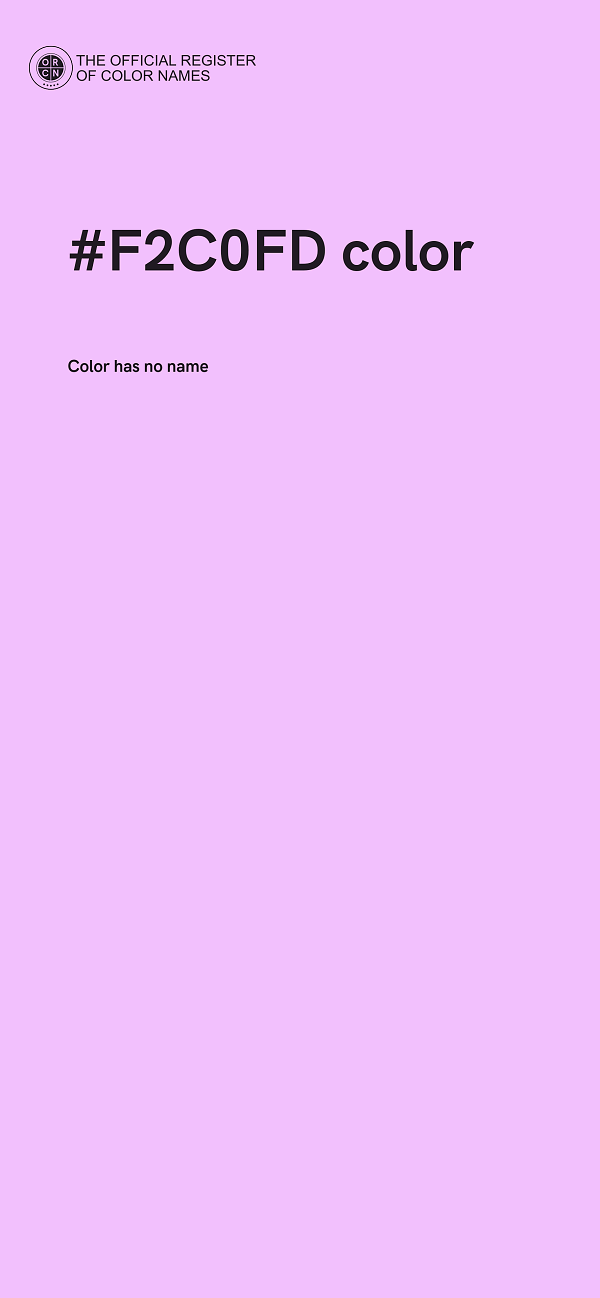 #F2C0FD color image