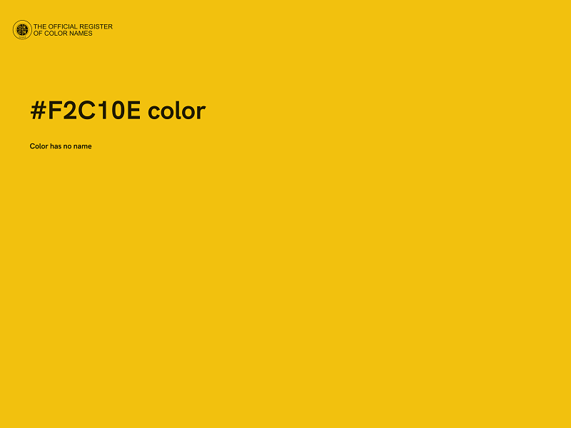 #F2C10E color image