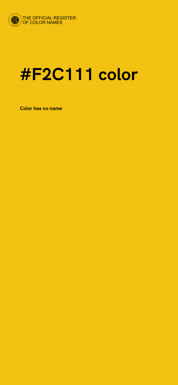 #F2C111 color image