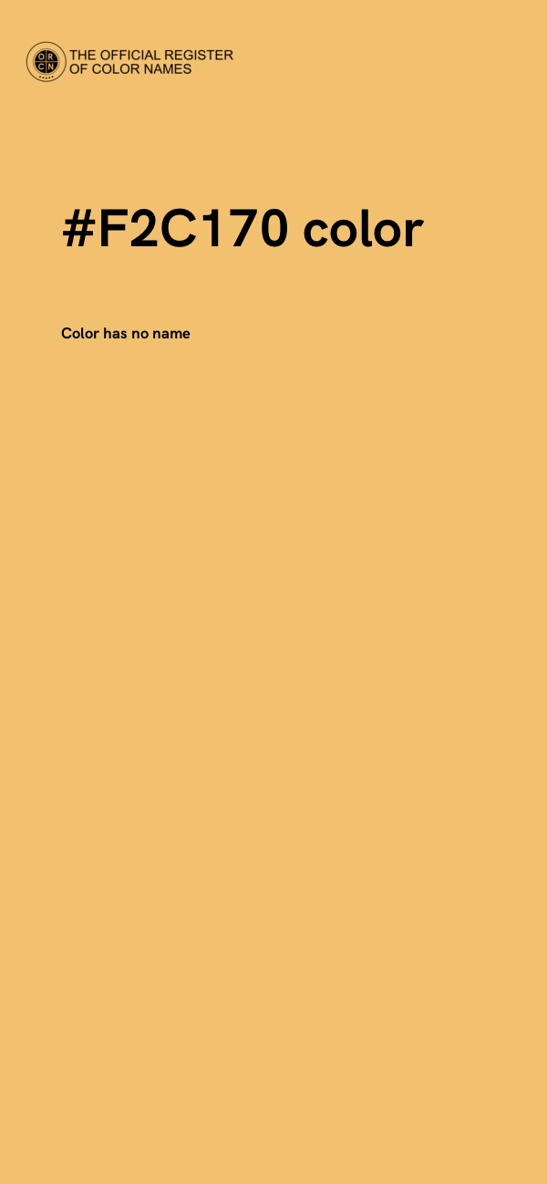#F2C170 color image