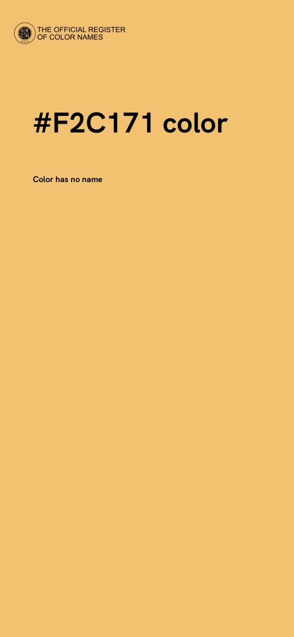 #F2C171 color image
