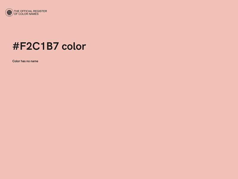 #F2C1B7 color image