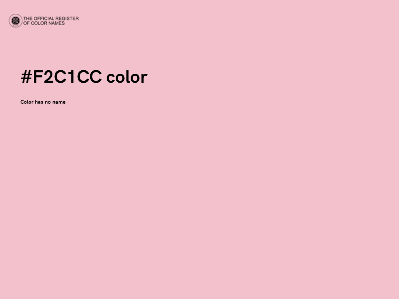 #F2C1CC color image