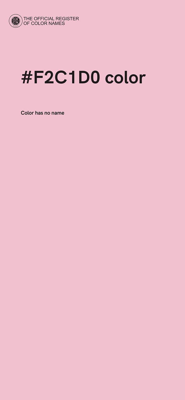 #F2C1D0 color image