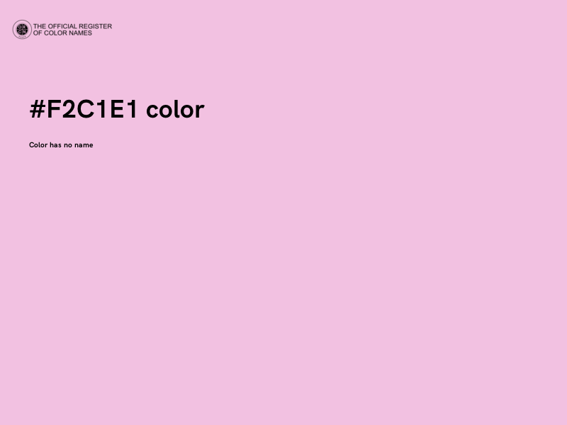 #F2C1E1 color image