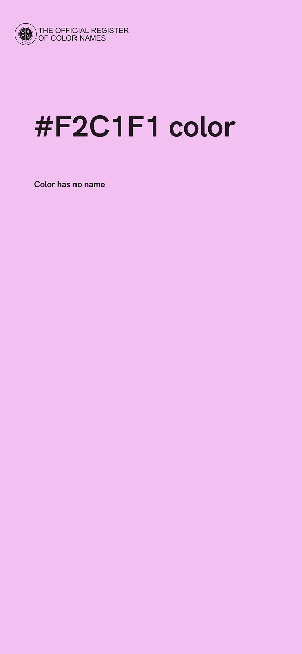 #F2C1F1 color image