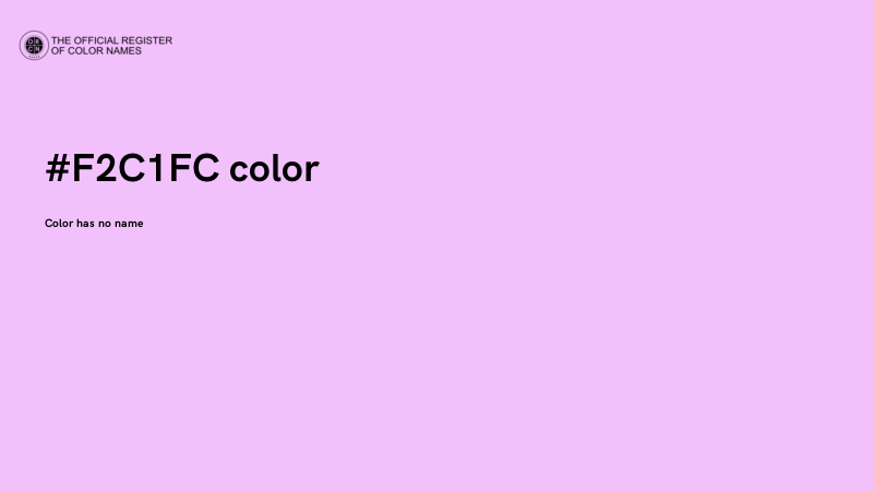 #F2C1FC color image