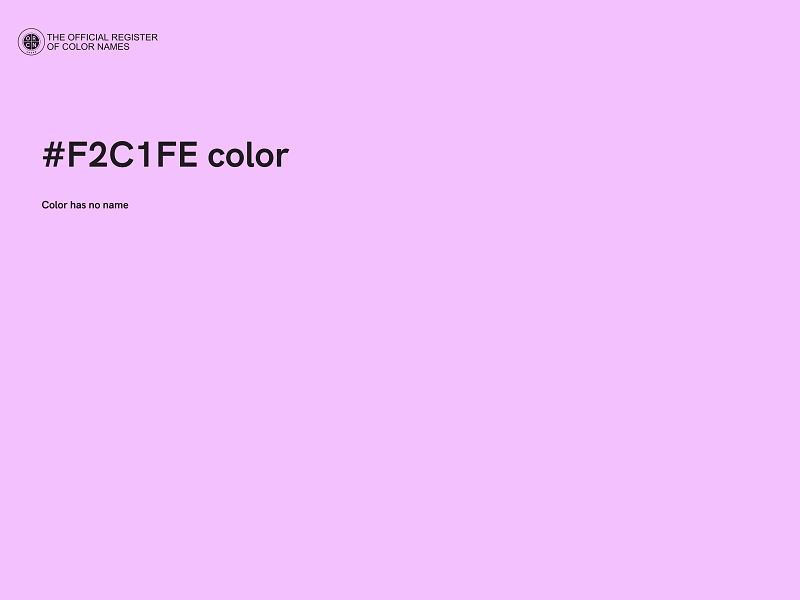 #F2C1FE color image