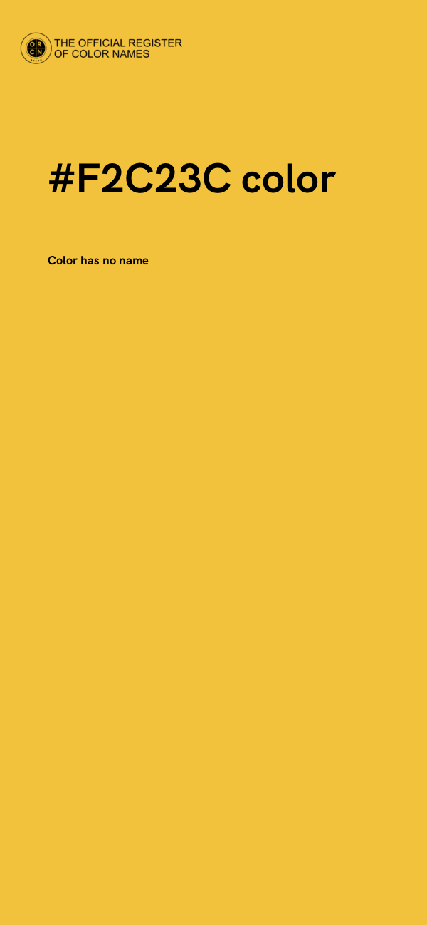 #F2C23C color image