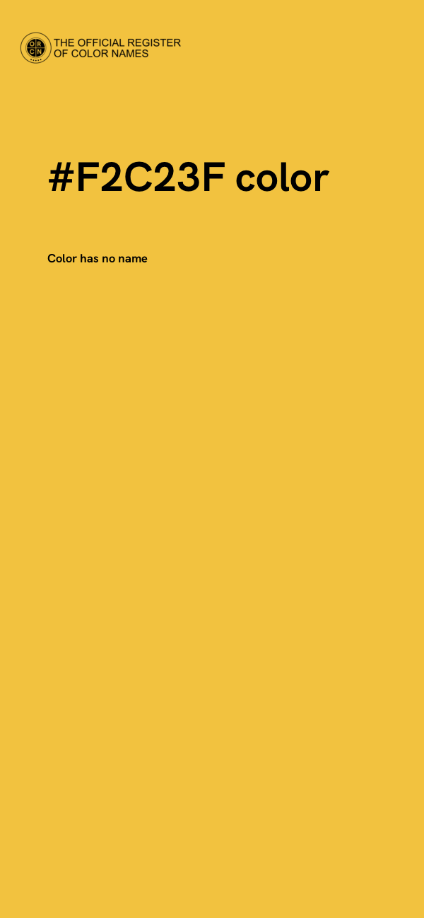 #F2C23F color image